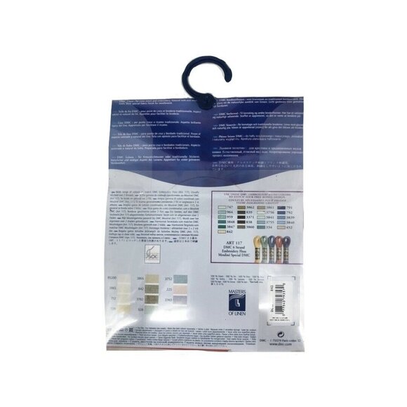 DMC Needlework Fabric Linen 28 Count 14" x 18" 842 Khaki Color New - Picture 2 of 2